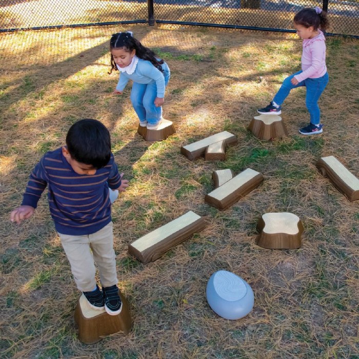 Alternate Image #1 of Timber Trail Stepping Logs Set - 16 Pieces