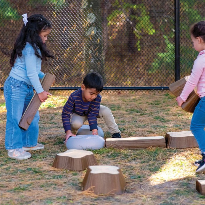 Alternate Image #1 of Timber Trail Stepping Logs Set - 16 Pieces