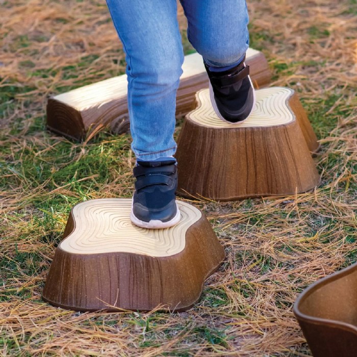Alternate Image #1 of Timber Trail Stepping Logs Set - 16 Pieces