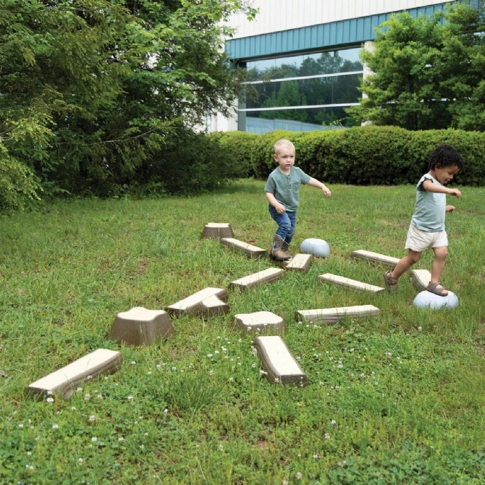 Alternate Image #1 of Timber Trail Stepping Logs Set - 16 Pieces