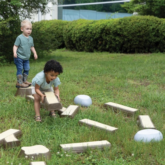 Alternate Image #1 of Timber Trail Stepping Logs Set - 16 Pieces