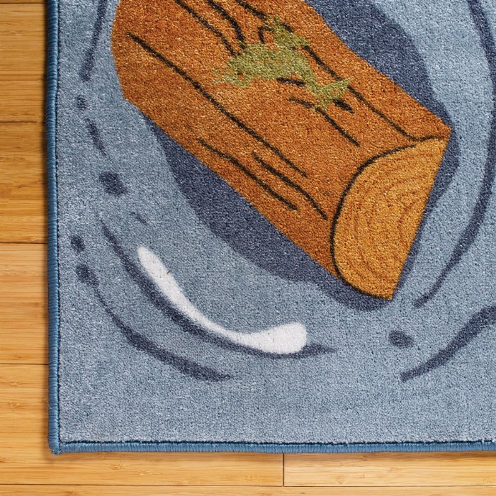 Alternate Image #1 of Seating Leaves, Rocks, and Logs Carpet - 6' x 9' Rectangle