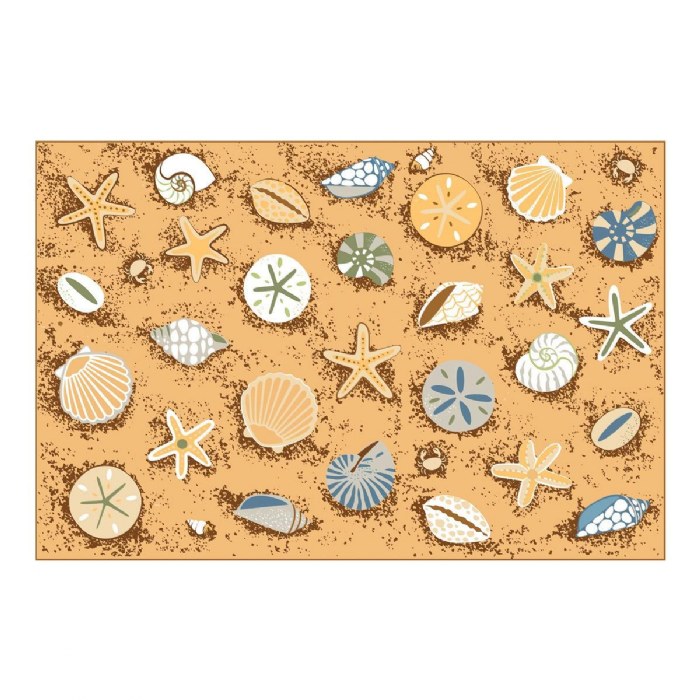 Primary Image of Seating Seashells Carpet - 8' x 12' Rectangle