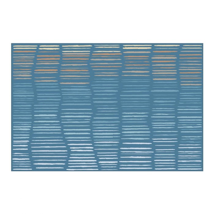 Primary Image of Horizon Carpet  - Blue - 6' x 9' Rectangle