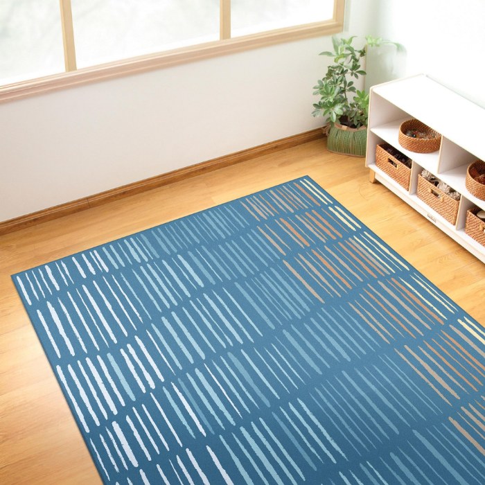 Alternate Image #1 of Horizon Carpet  - Blue - 6' x 9' Rectangle