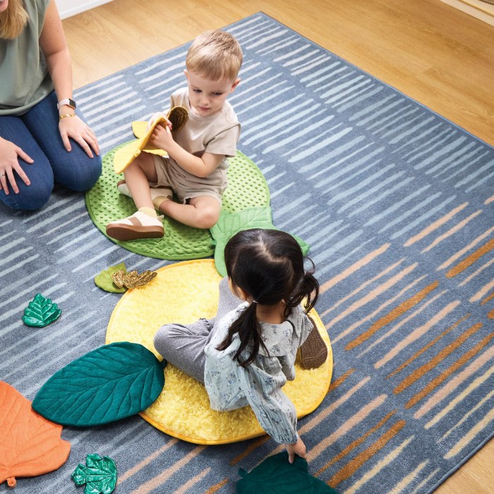 Alternate Image #1 of Horizon Carpet  - Blue - 6' x 9' Rectangle