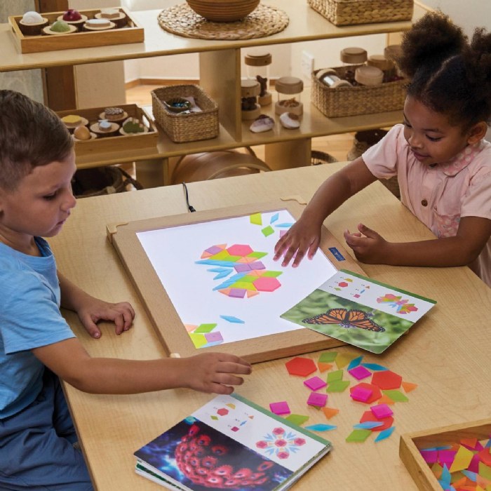 Alternate Image #1 of Translucent Tangram Tiles - 250 Pieces