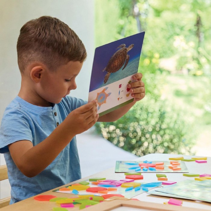 Alternate Image #1 of Translucent Tangram Tiles - 250 Pieces