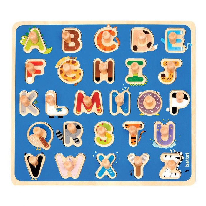 Primary Image of Wooden ABC Peg Puzzle