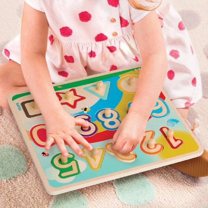 Alternate Image #1 of Wooden Numbers Peg Puzzle