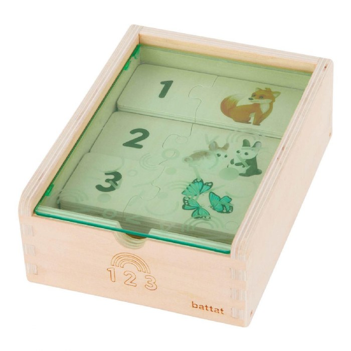 Alternate Image #1 of Wooden Numbers Puzzle Set