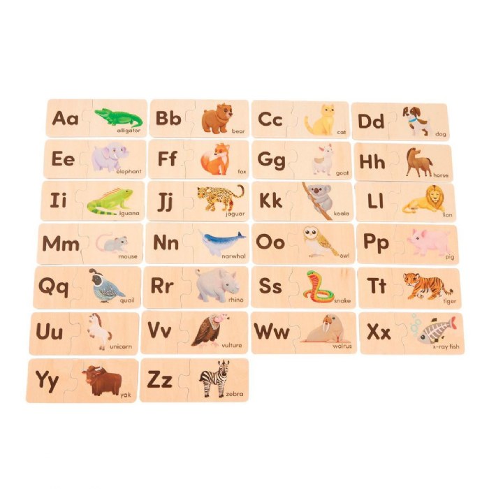 Alternate Image #1 of Wooden ABC Puzzle Set