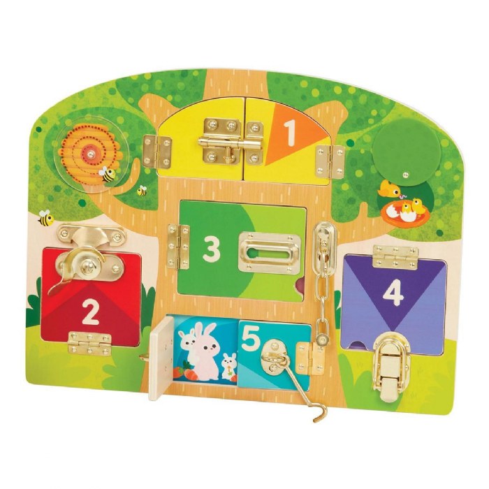 Primary Image of Wooden Lock & Latch Board