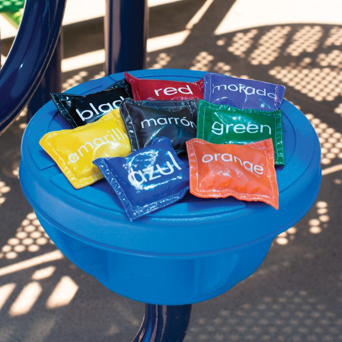 Alternate Image #1 of Bilingual Color Beanbags - Set of 8
