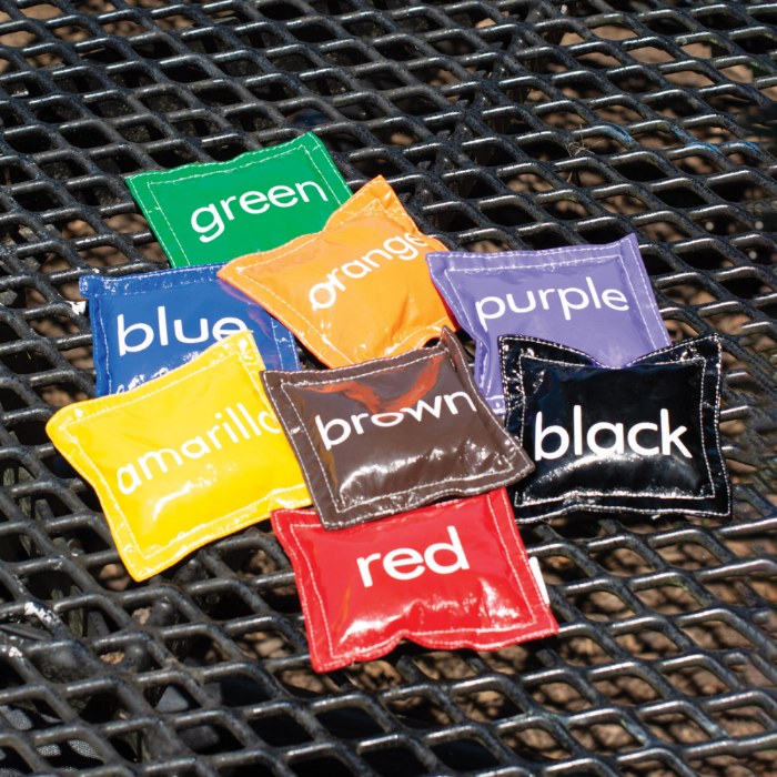 Alternate Image #1 of Bilingual Color Beanbags - Set of 8
