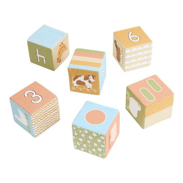 Alternate Image #1 of Farm Animal Soft Blocks - 6 Pieces