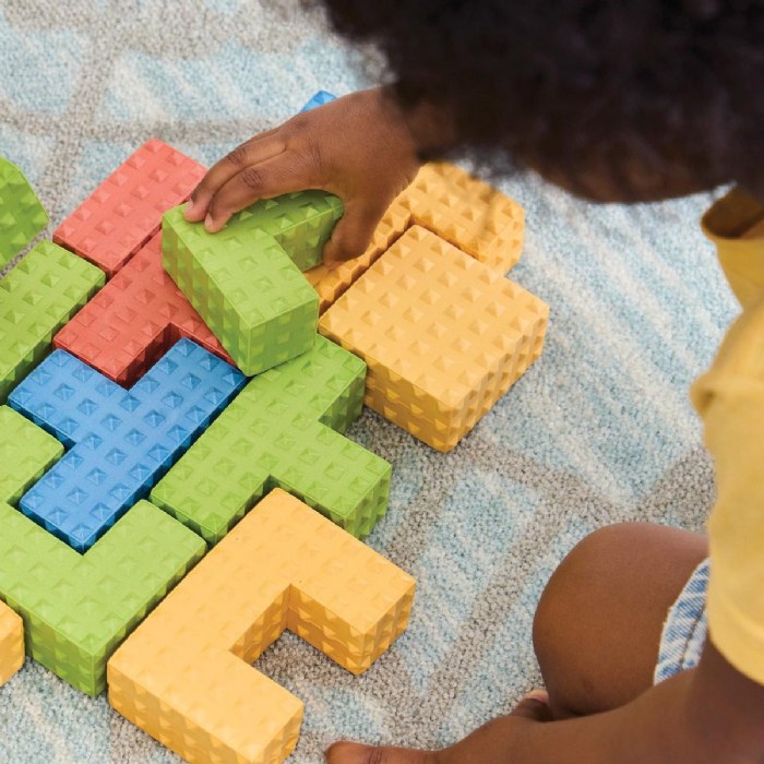 Alternate Image #1 of Textured Puzzle Blocks - 18 Pieces