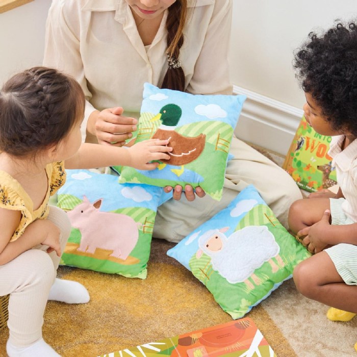 Alternate Image #1 of Farm Animal Pillows - Set of 5