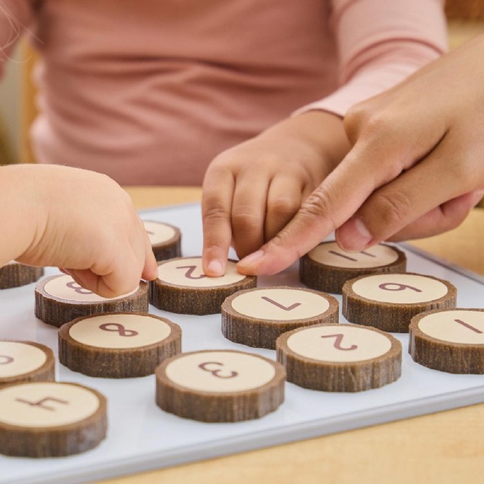 Alternate Image #1 of Magnetic Wood Cookie Counters - 21 Pieces