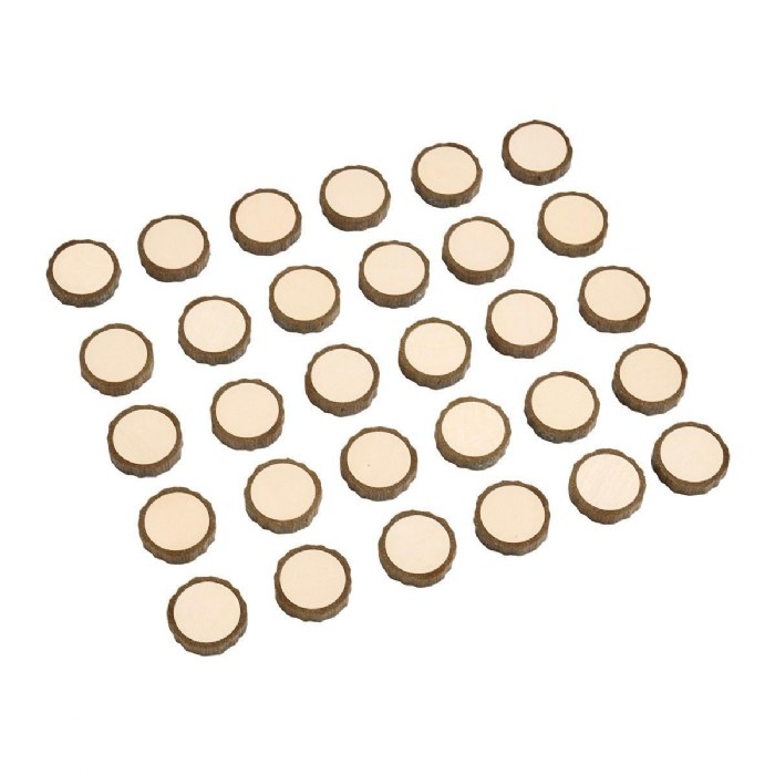 Alternate Image #1 of Magnetic Write-On Wood Cookies - 30 Pieces