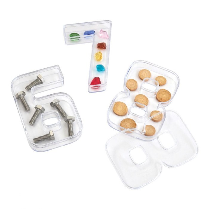 Alternate Image #1 of Loose Parts Number Trays - Set of 10