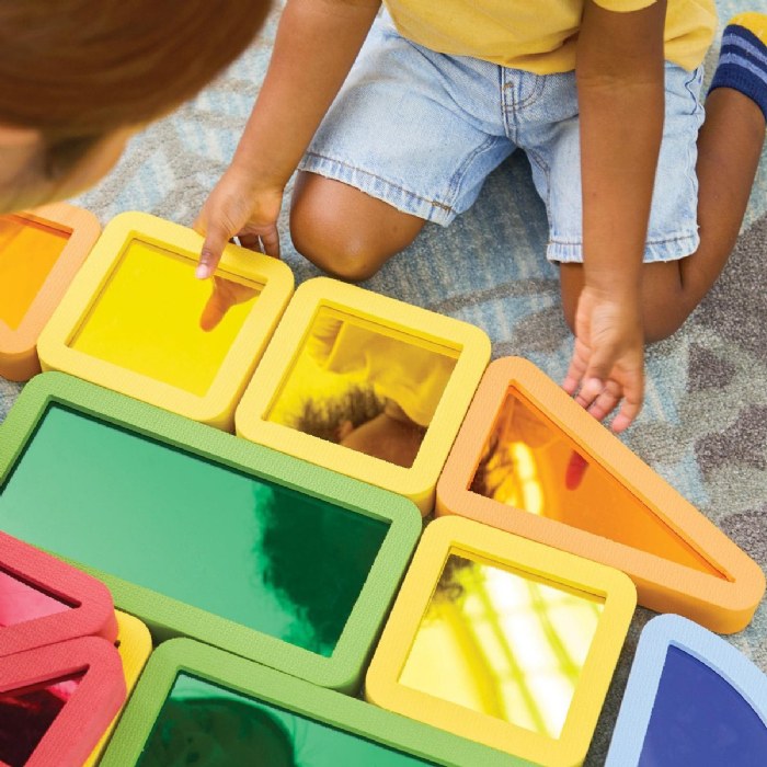 Alternate Image #1 of Mirror Foam Blocks - 12 Pieces