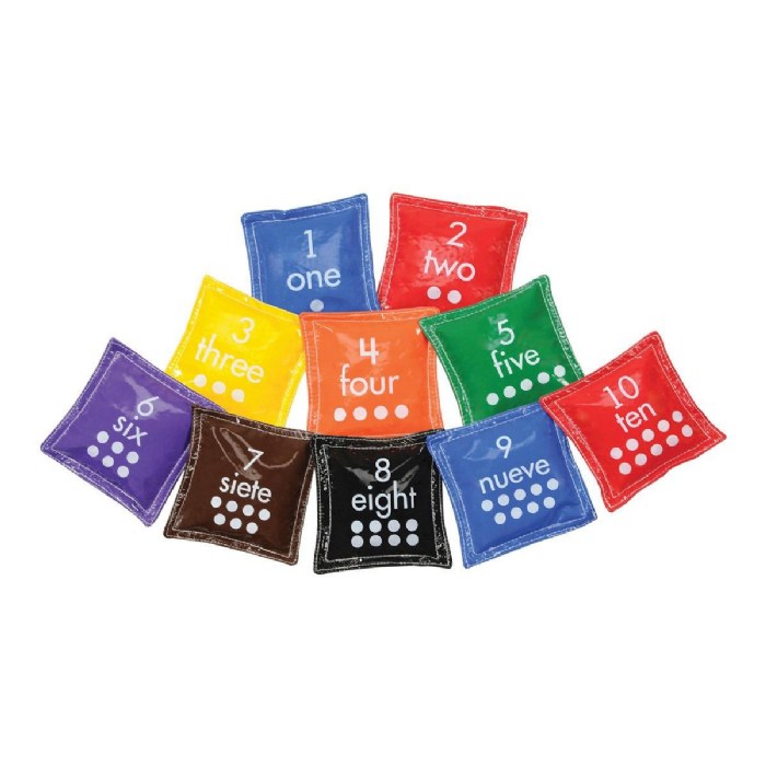 Primary Image of Bilingual Number Beanbags - Set of 10