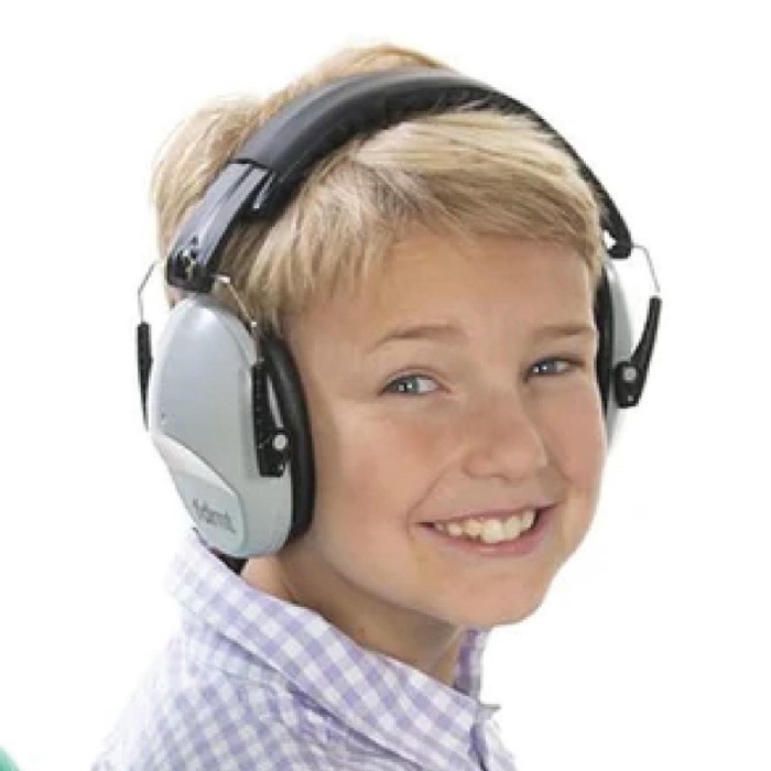 Alternate Image #1 of Noise Reduction Headphones - Gray