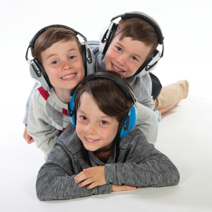 Alternate Image #1 of Noise Reduction Headphones - Blue