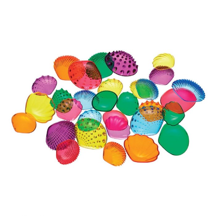 Primary Image of Transparent Tactile Shells - 108 Pieces
