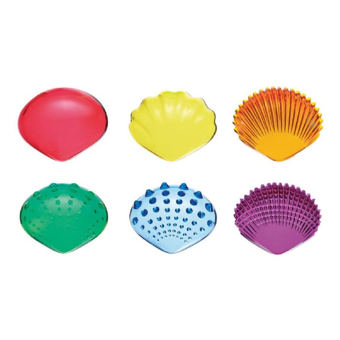 Alternate Image #1 of Transparent Tactile Shells - 108 Pieces