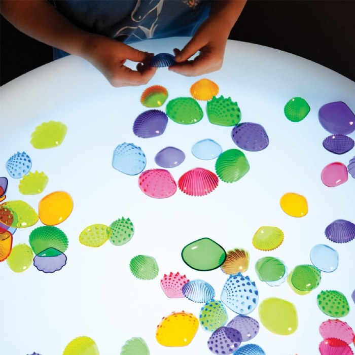 Alternate Image #1 of Transparent Tactile Shells - 108 Pieces