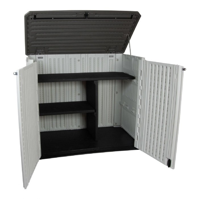 Alternate Image #1 of Outdoor Shed with Shelving