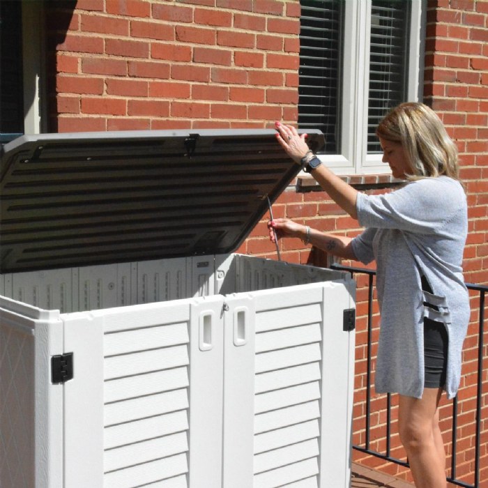 Alternate Image #1 of Outdoor Shed with Shelving