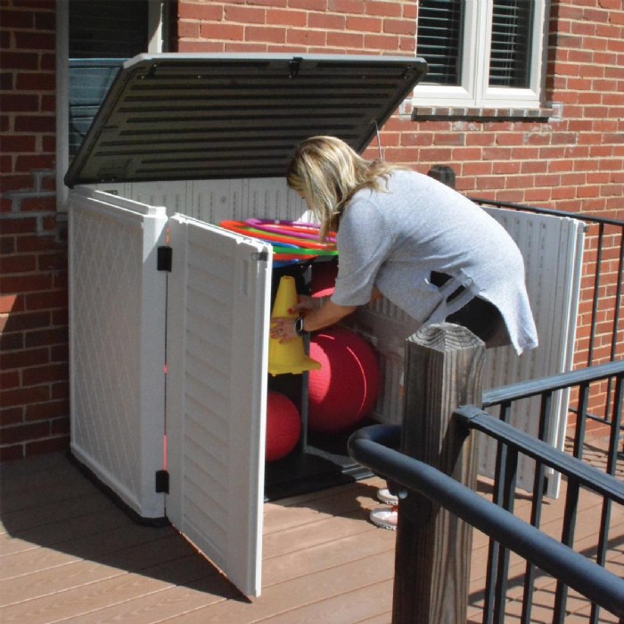 Alternate Image #1 of Outdoor Shed with Shelving