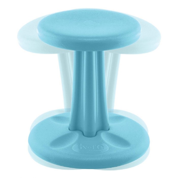 Alternate Image #1 of 14" Kore Wobble Chair - Calming Colors - Pale Blue