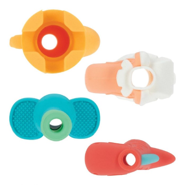 Alternate Image #1 of Silicone Tube Teethers - Set of 4