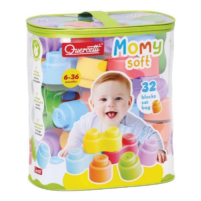 Alternate Image #1 of Soft Stack Baby Bricks - 32 Pieces