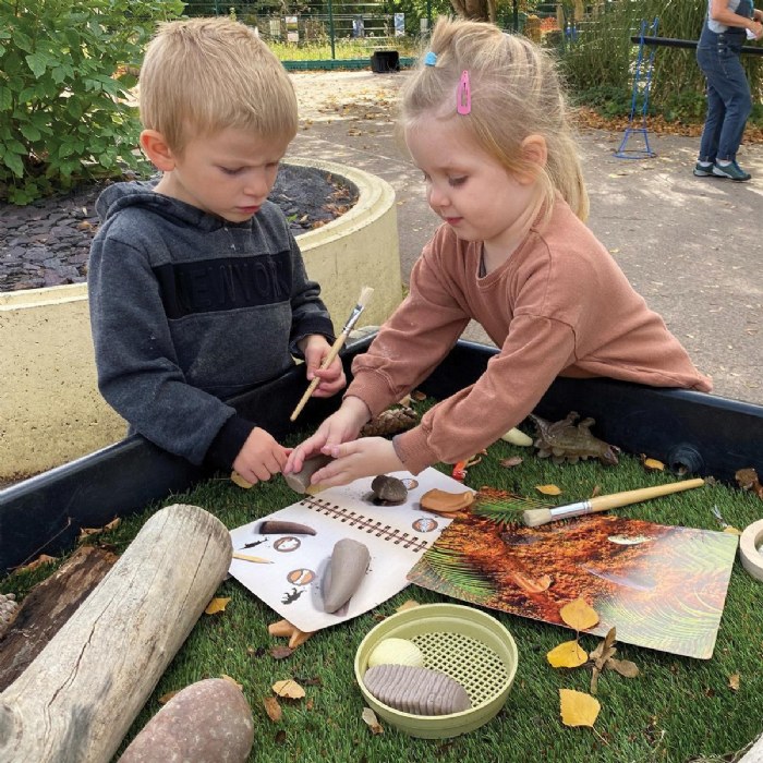 Alternate Image #1 of Sensory Prehistoric Teeth Stones and Activity Cards Set