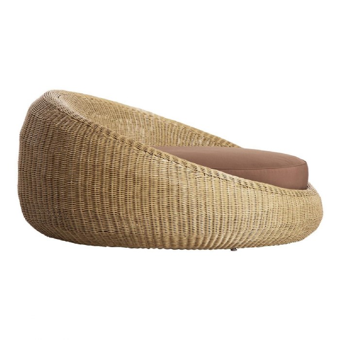 Alternate Image #1 of Round Wicker Lounger