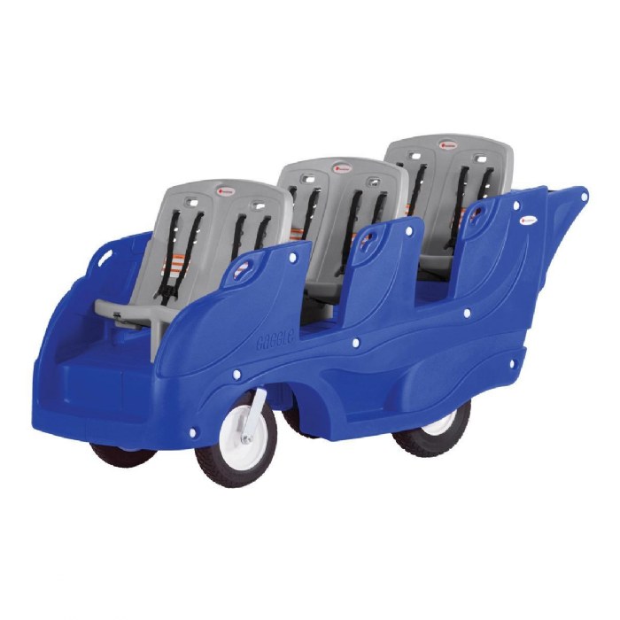 Primary Image of Gaggle&reg; Parade 6 Child Stroller With 5-Point Adjustable Harness - Blue