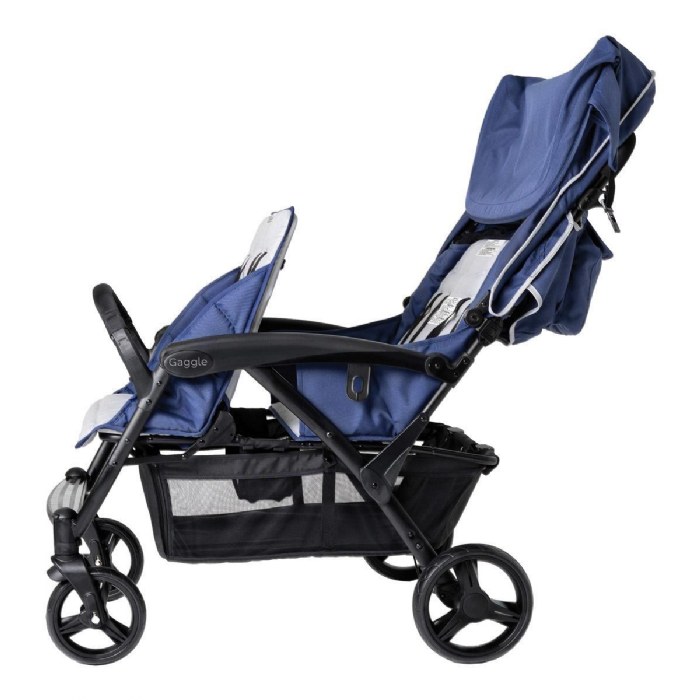 Alternate Image #1 of Gaggle&reg; Odyssey 4-Seat Quad Stroller - Blue/Gray