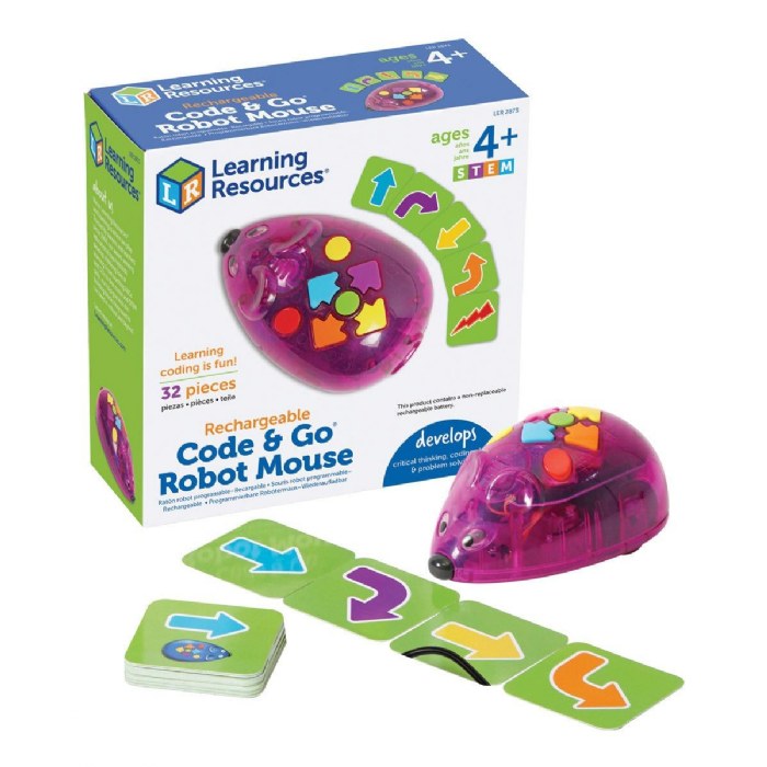 Primary Image of Code & Go Robot Mouse - Rechargeable - Single