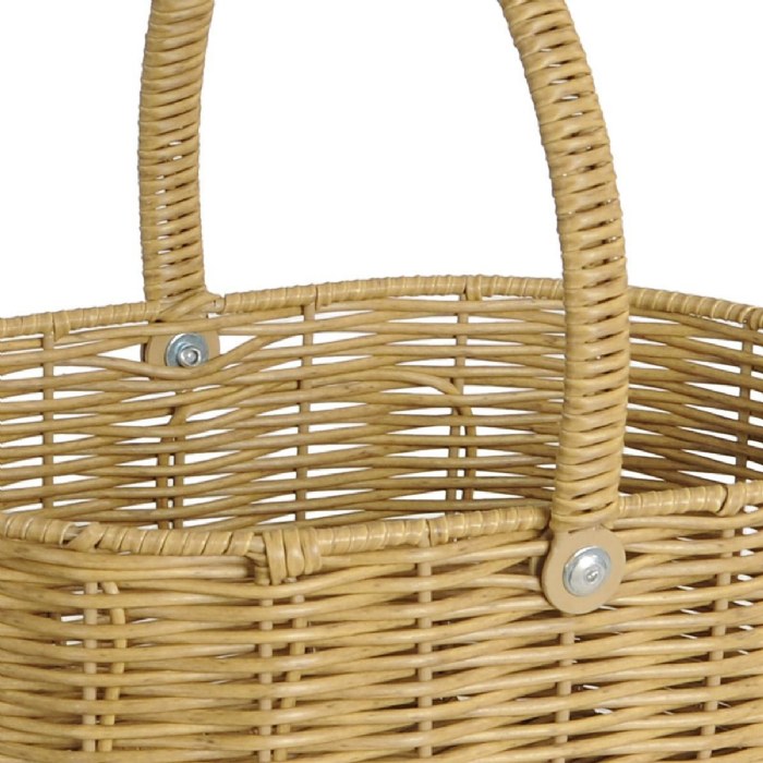 Alternate Image #1 of Washable Wicker Baskets with Handle - Set of 2