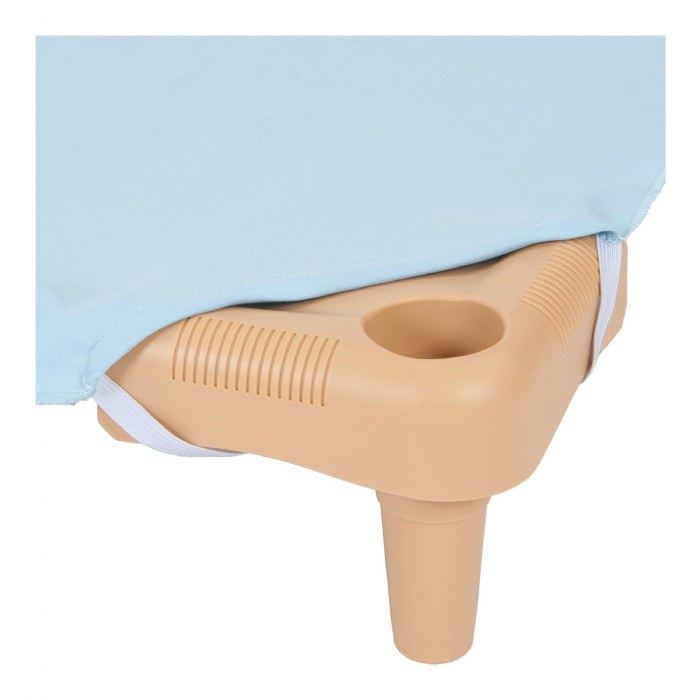 Alternate Image #1 of Standard Cot Sheet - Toddler - Blue