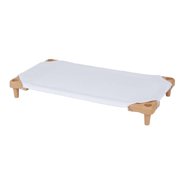 Alternate Image #1 of Standard Cot Sheet - Toddler - White