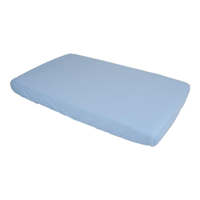 Alternate Image #1 of Lightweight Compact Crib Sheet - Blue
