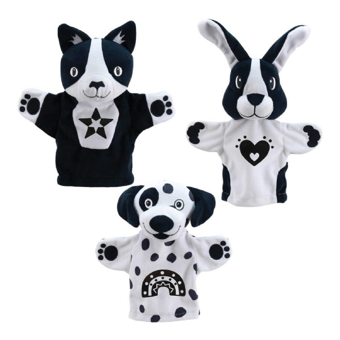 Primary Image of My First Black & White Puppets - Set of 3