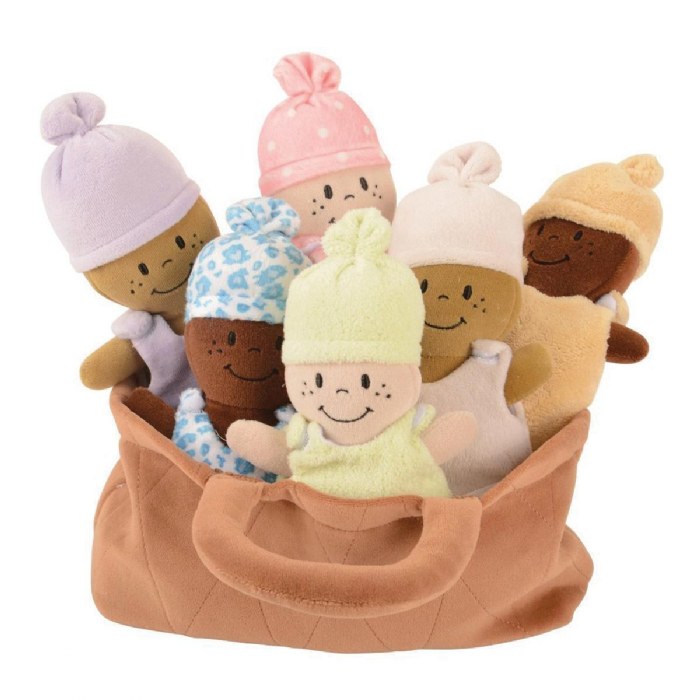 Alternate Image #1 of Basket of Soft Babies with Removable Sack Dresses