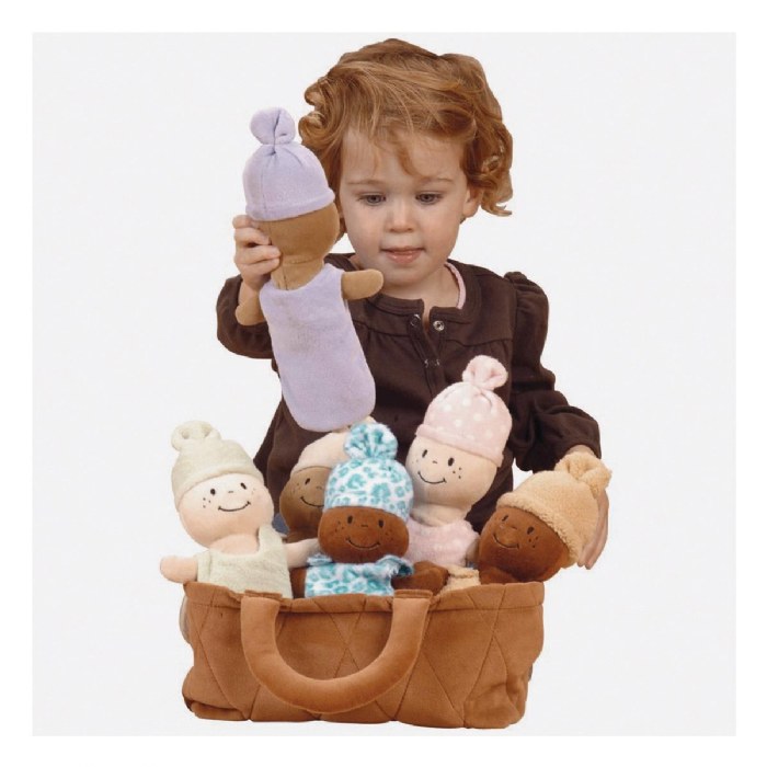 Alternate Image #1 of Basket of Soft Babies with Removable Sack Dresses